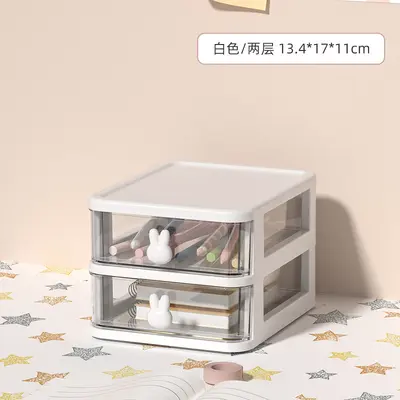 Transparent desk storage box, mini drawer type - 7