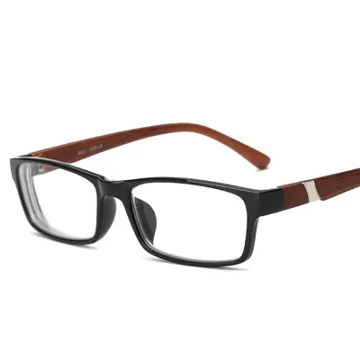 Miyop Gözlük Çerçevesi, Unisex, Tam Çerçeve Ahşap Desenli PC, 100-600 Derece