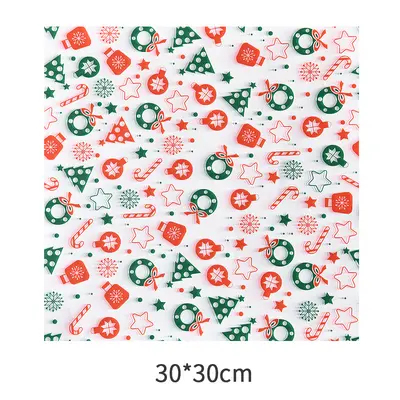 Christmas Cartoon Oil-Proof Paper for Burgers, Fries and Sandwiches - 7