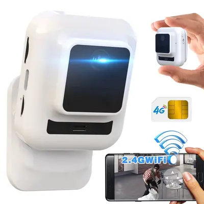 HD smart 4G home security camera, dual network WiFi, battery powered - 6