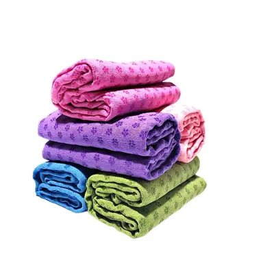 Microfiber Yoga Blanket, Non-Slip and Sweat-Absorbent, with Mesh Bag - 6
