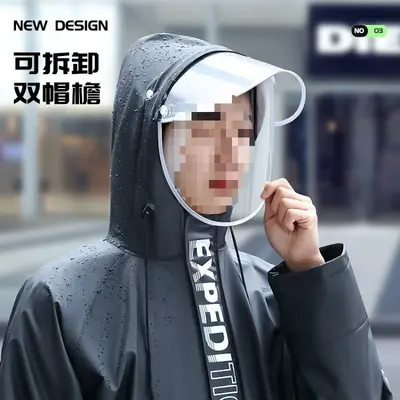 防暴雨骑行成人套装男全身款女单人外卖分体式雨衣骑手自行车电动