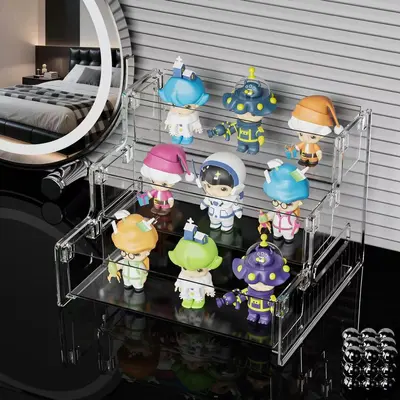 Transparent multi-layer PET cosmetics storage box - 3