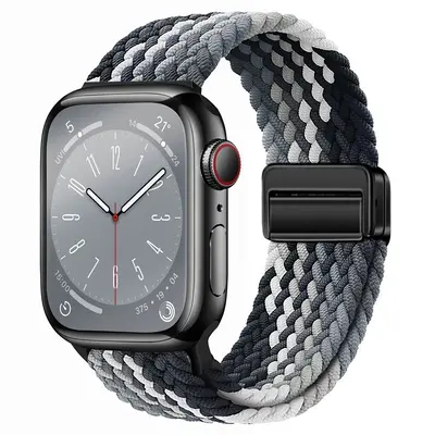 Woven Nylon Magnetic Buckle Strap for Apple Watch S10, 20/22 mm