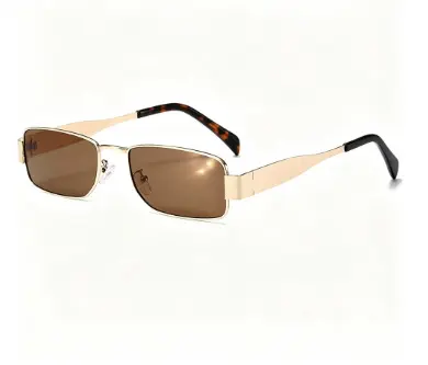 Square Frame Men's Sunglasses with Wide Temples for Driving - 9