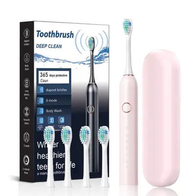 Adult Sonic Electric Toothbrush, Soft Bristles, USB Rechargeable - 3