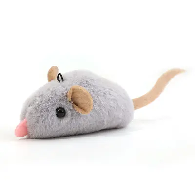 Realistic Sound Plush Mouse Cat Toy, Self-Play - 5