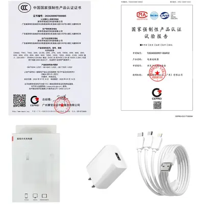 3C Certified 3-in-1 Fast Charging Kit for Apple and Android