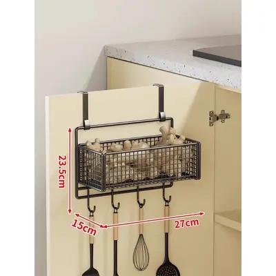Kitchen storage shelf, wall-mounted, spice box - 12