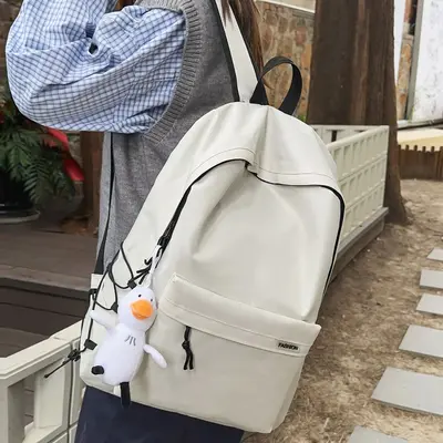 Men's Minimalist Backpack, Japanese Style, Large Capacity - 3