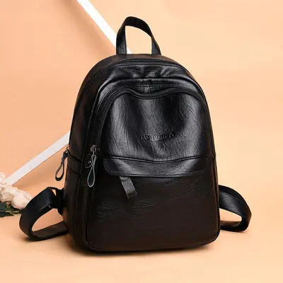 Grenzüberschreitende Handelstasche für Frauen, koreanischer Stil, große Kapazität, weiches Leder-Rucksack, kann mit Namen des Käufers etikettiert werden, direkter Versand vom Werk. - 5