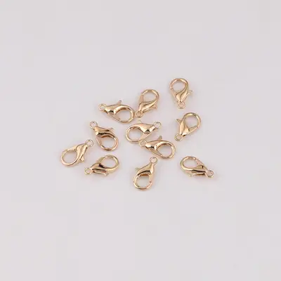Metal Alloy Lobster Clasp for DIY Jewelry, Multi-Color, Multiple Sizes - 10