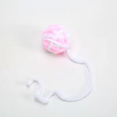 Cat Toy Ball with Bell and Colorful Yarn, Chew and Play - 12