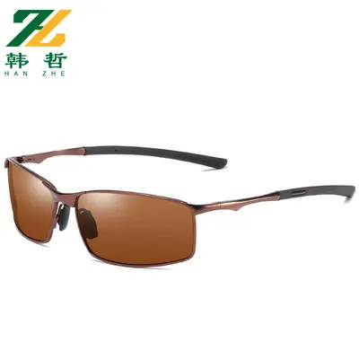 Polarized Men's Sunglasses, Color-Changing, Driving and Night Vision, Metal Frame - 10