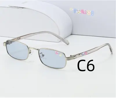 Full-Frame Metal Retro Sunglasses for Men and Women - 12