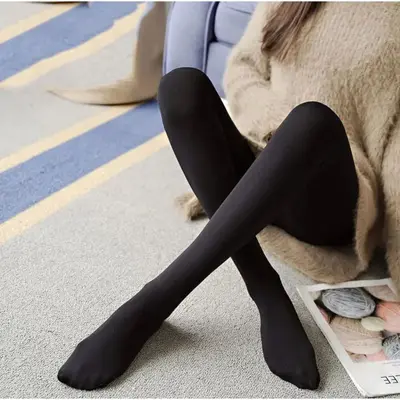Women's Fleece-Lined Thermal Leggings, Thickened, High-Waist - 8
