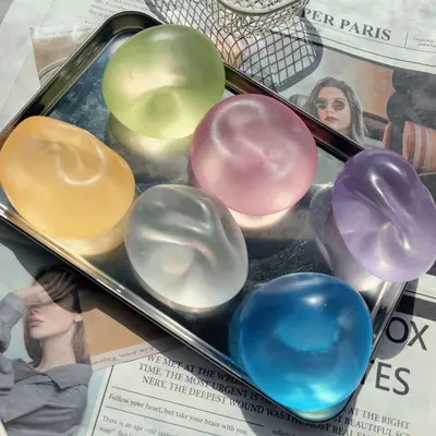 Kokosöl-Vaseline-Stressball, handgemacht, Quetschspielzeug, formbar