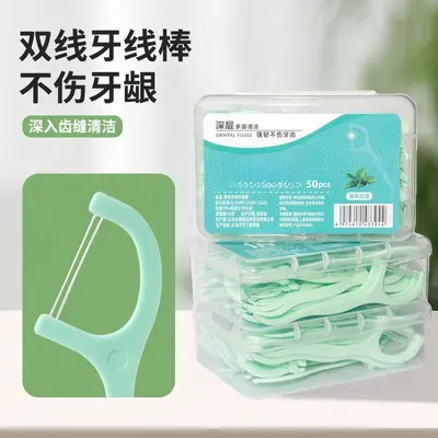 Mint dental floss family pack dual-line home daily use - 2