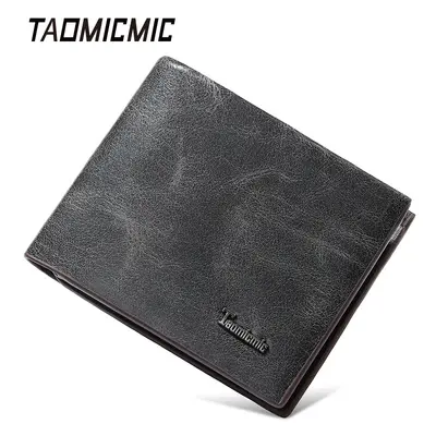 Men's PU Short Wallet with Banknote Slot and Driver's License Card Holder