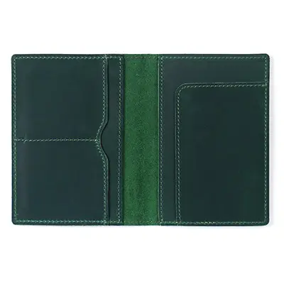 Original First Layer Cowhide Retro Handmade Passport Holder Document Holder Boarding Card Document Storage Passport Book Protective Cover - 9