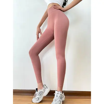Kadın yüksek belli dikişsiz yoga pantolonu