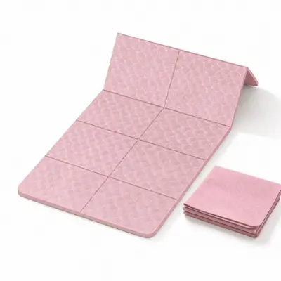 Katlanabilir yoga matı, taşınabilir, kaymaz, şok emici - 6