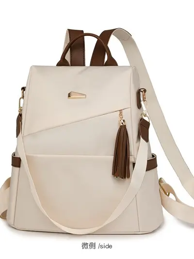 Damen Rucksack, Oxford-Stoff, lässig Pendler, schlichtes Design