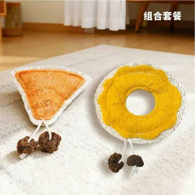 Loofah Cat Toy with Chew and Teeth-Cleaning Function - 5