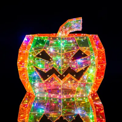 Halloween-LED-Kürbislampe als Dekoration - 7