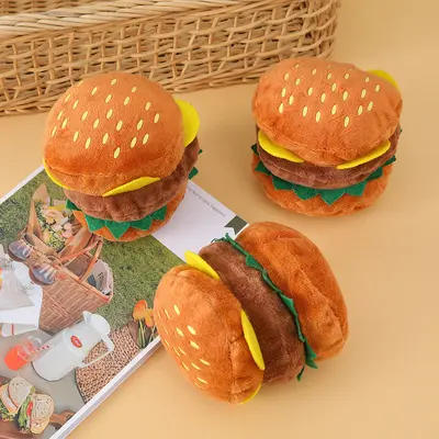 Kedi ve köpekler için hamburger şapkası, komik kostüm