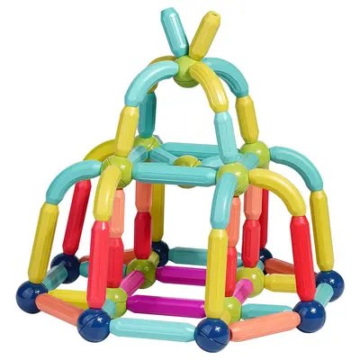 Early Education Strong Magnetic Rod and Sheet Building Blocks Set - 6