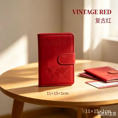 Passport Holder Multifunctional SIM Card Slot Matte PU - 8