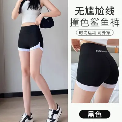 Women's Summer Safety Shorts, Thin, Solid Color, Three-Quarter - 7