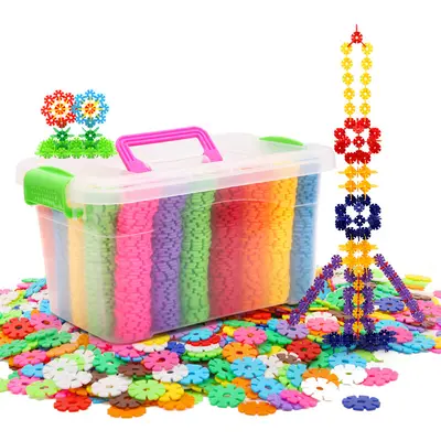 Large Snowflake-Shaped Building Blocks for Kindergarten, Educational Desktop Toy - 6