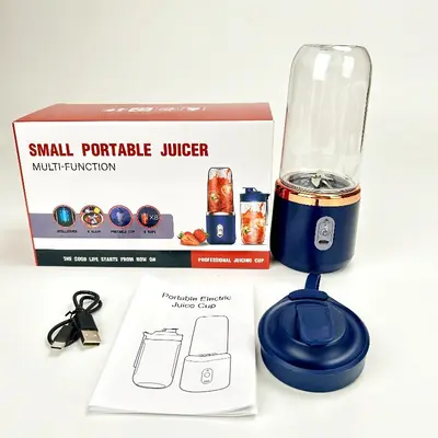 Taşınabilir mini meyve suyu bardağı şarjlı blender kulaklı - 8