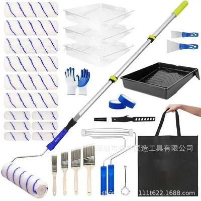 Paint Roller Set, 4/9 Inch, for Ceilings and Walls - 12