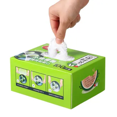 Meliya disposable elastic kitchen household PE self-sealing plastic wrap cover bowl lid for food - 9