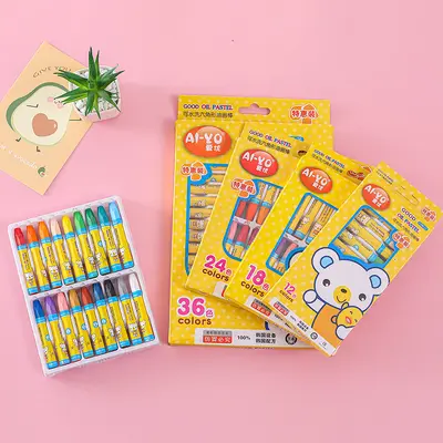 Children's Oil Pastel Set, 12 to 36 Colors