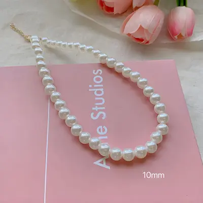 French Luxury Faux Pearl Necklace for Women ins High-End Elegant Versatile Collarbone Chain Trendy Neck Chain - 10