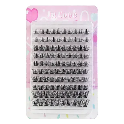Self-Adhesive Segmented False Eyelashes, Curled, 30D/40D - 12