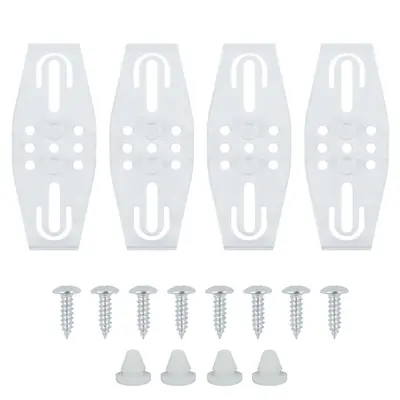 Europäischer Kennzeichenrahmen-Set, 4 Stück mit Clips