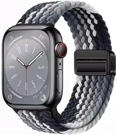 Woven Nylon Magnetic Buckle Strap for Apple Watch S10, 20/22 mm - 9