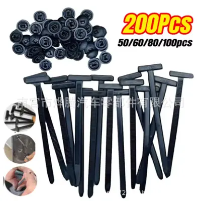 Universal Plastic Cable Tie Clips for Engine Under-Cover and Fender Liner