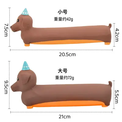 Latex Squeaky Dachshund Dog Toy, Corgi and Shiba Inu Series