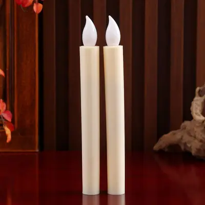 LED elektronik simüle mum ışığı kırmızı ev yeni yıl tütsü kokusuz mum ışığı Buda sunağı mum standı evlilik taşınma - 10