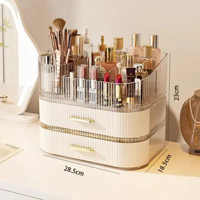 Kosmetik-Aufbewahrungsbox, großes Fassungsvermögen, Frisiertisch-Stil - 8