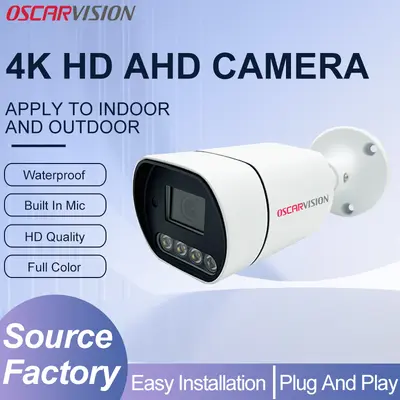 AHD koaksiyel güvenlik kamerası, 4K, tam renkli, su geçirmez - 2