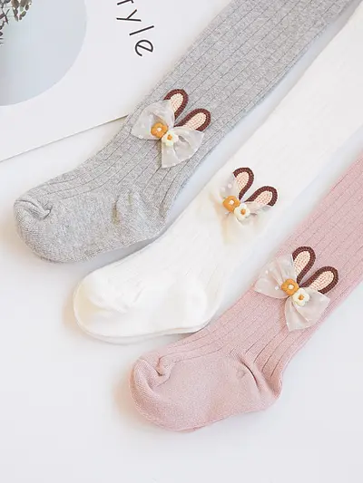 Mädchen-Strumpfhose für Baby, Frühling und Herbst, einteilig, dünn bis mittel, Cartoon-Mot
