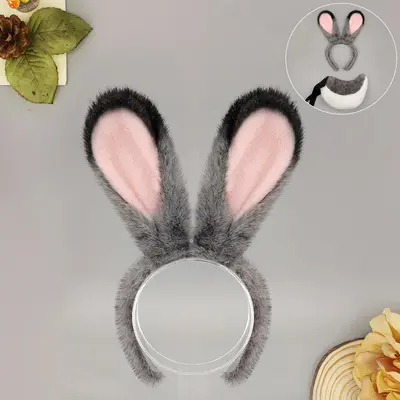Halloween Fox Ears Headband and Tail Set, Party Costume Accessory - 11