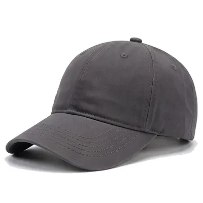 High Quality Oversized Sweatband Water-Washed Cotton Baseball Cap Soft Top Sun Character Buckle Duck Tongue Cap Men's Blank Sunproof Sunshade Hat - 9